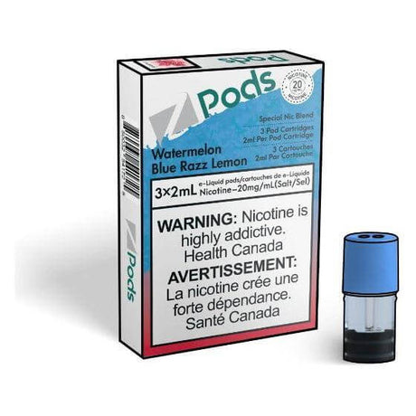 Z Pods Pod 3-Pack - Watermelon Blue Razz Lemon - Prefilled Pod - Vapeshop Mania