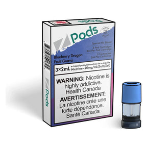 Z Pods STLTH Compatible Pod 3-Pack - Blueberry Dragon Fruit Guava - Prefilled Pod - Vapeshop Mania