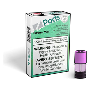 Z Pods STLTH Compatible Pod 3-Pack - Extreme Mint - Prefilled Pod - Vapeshop Mania