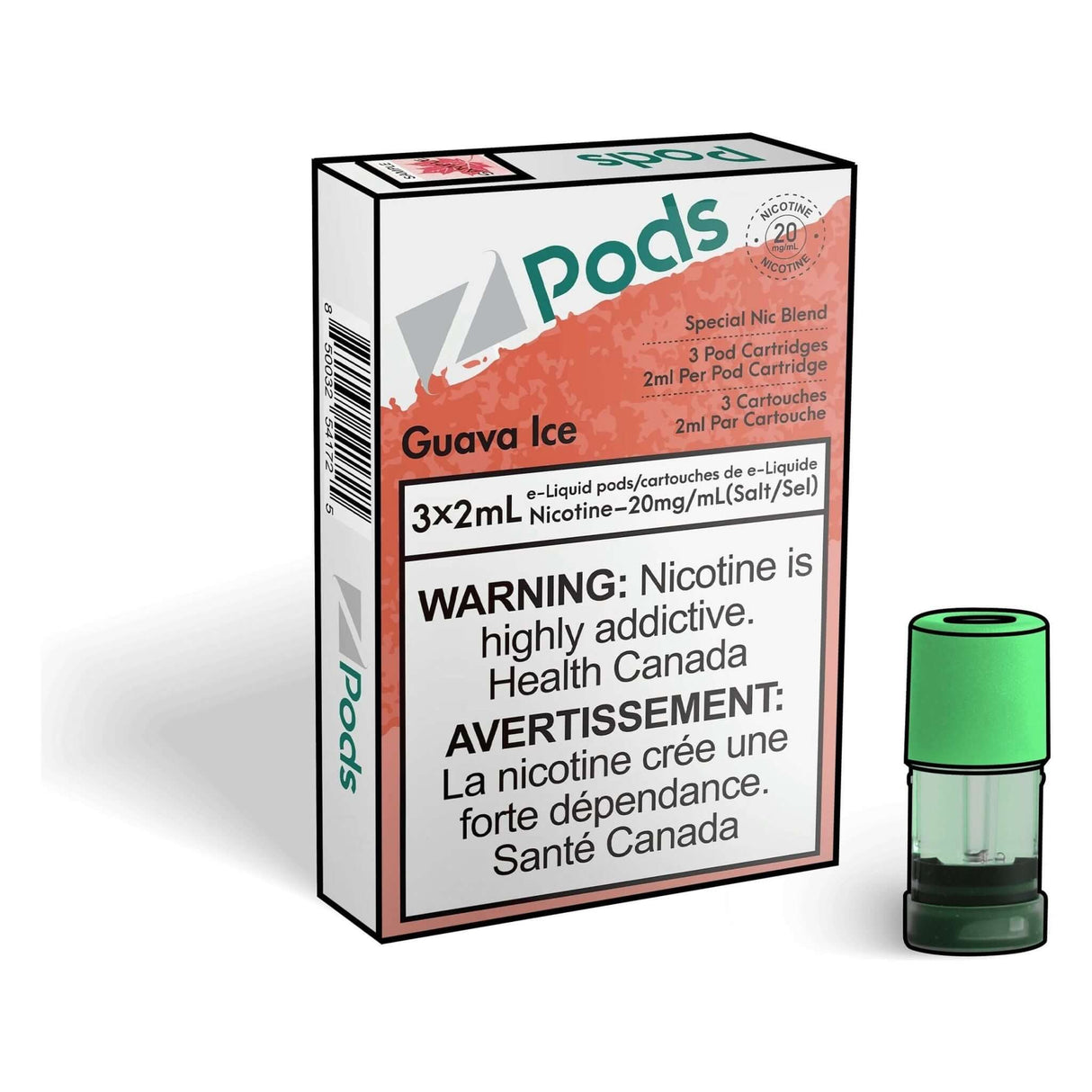 Z Pods STLTH Compatible Pod 3-Pack - Guava Ice - Prefilled Pod - Vapeshop Mania