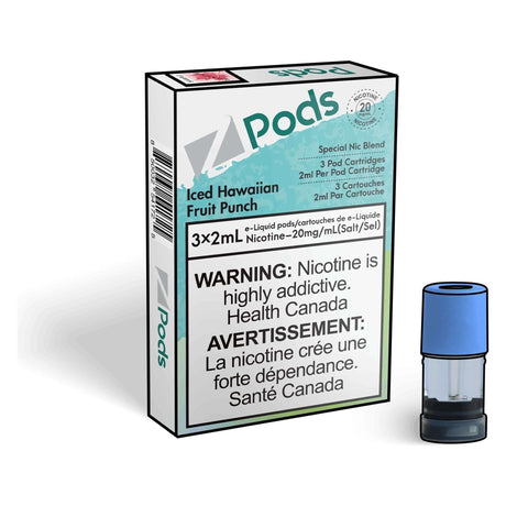 Z Pods STLTH Compatible Pod 3-Pack - Iced Hawaiian Fruit Nectar - Prefilled Pod - Vapeshop Mania