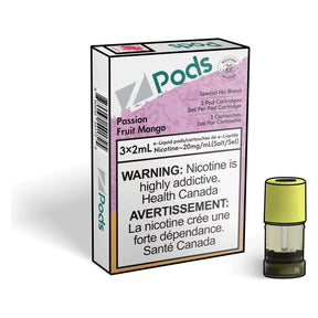 Z Pods STLTH Compatible Pod 3-Pack - Passion Fruit Mango - Prefilled Pod - Vapeshop Mania