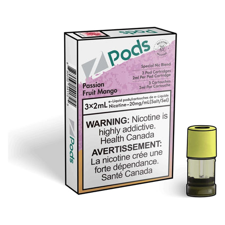 Z Pods STLTH Compatible Pod 3-Pack - Passion Fruit Mango - Prefilled Pod - Vapeshop Mania