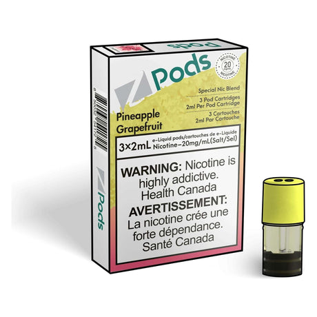 Z Pods STLTH Compatible Pod 3-Pack - Pineapple Grapefruit - Prefilled Pod - Vapeshop Mania