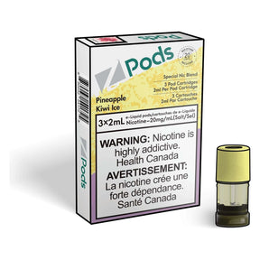 Z Pods STLTH Compatible Pod 3-Pack - Pineapple Kiwi Ice - Prefilled Pod - Vapeshop Mania