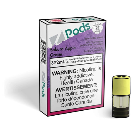 Z Pods STLTH Compatible Pod 3-Pack - Sakura Apple Grape - Prefilled Pod - Vapeshop Mania