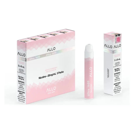 ALLO Ultra 1600 Disposable - White Strawberry - Vapeshop Mania
