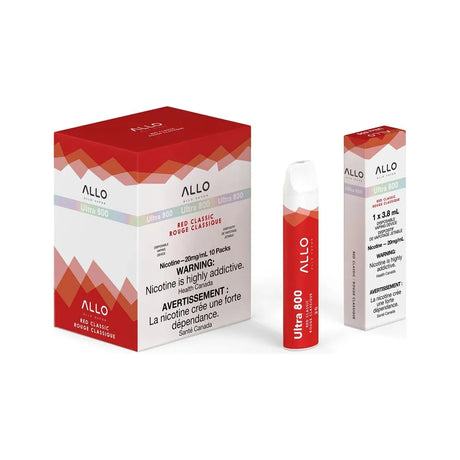 Shop ALLO Ultra 800 Disposable - Red Classic - at Vapeshop Mania