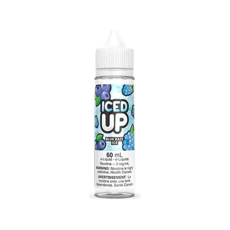Blue Razz Ice by Iced Up - Freebase Vape Juice - Vapeshop Mania