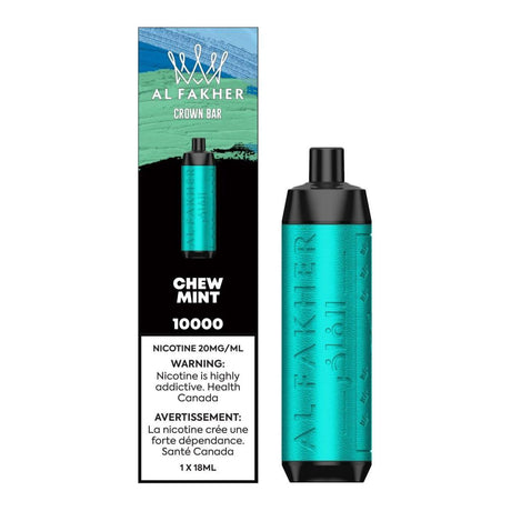 AL FAKHER Crown Bar 10K Disposable - Chew Mint - Vapeshop Mania