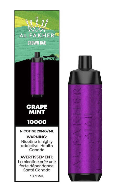 Shop Crown Bar 10K Disposable - Grape Mint - at Vapeshop Mania