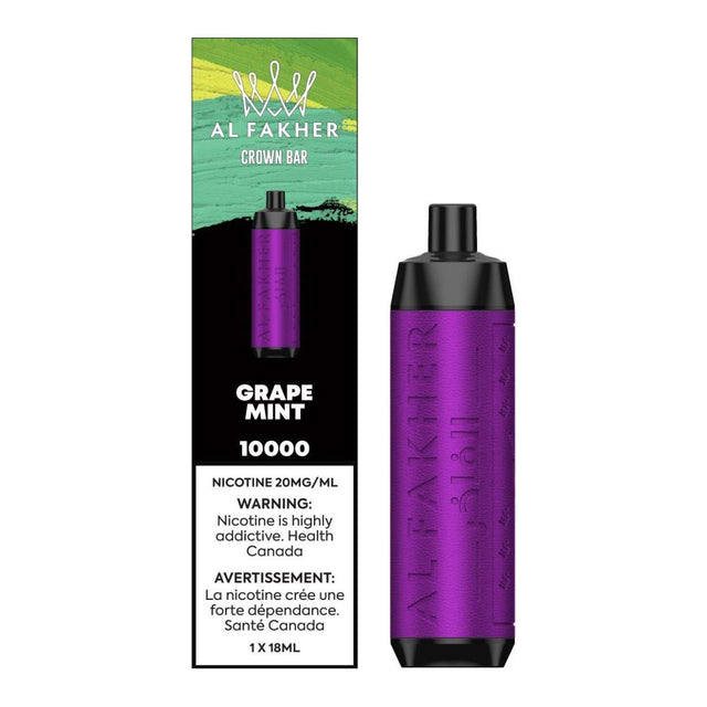 AL FAKHER Crown Bar 10K Disposable - Grape Mint - Vapeshop Mania