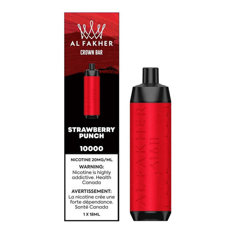 AL FAKHER Crown Bar 10K Disposable - Strawberry Punch - Vapeshop Mania