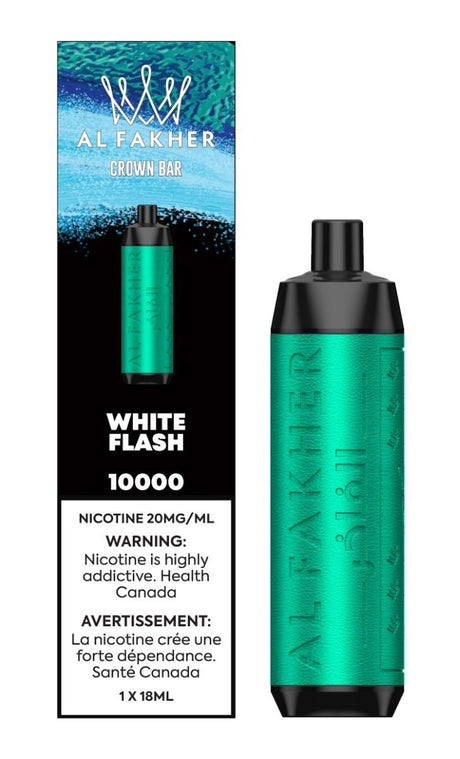 Shop Crown Bar 10K Disposable - White Flash - at Vapeshop Mania