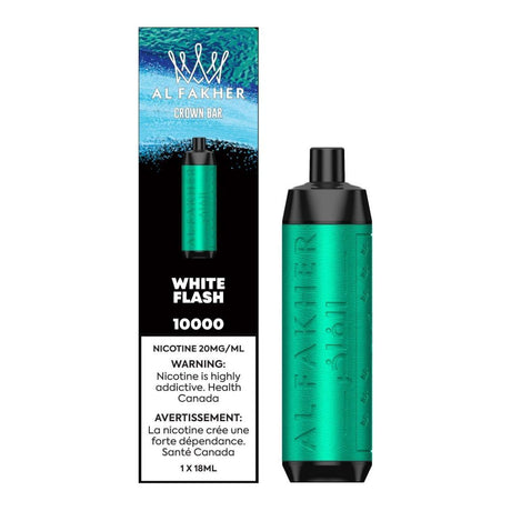 AL FAKHER Crown Bar 10K Disposable - White Flash - Vapeshop Mania