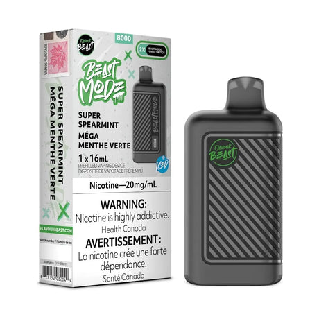Shop Flavour Beast Beast Mode 8000 Disposable - Super Spearmint Iced - at Vapeshop Mania