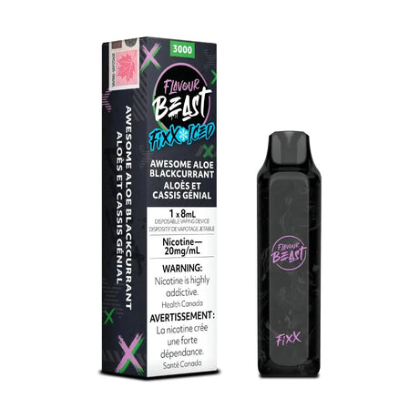Shop Flavour Beast Fixx 3000 Disposable - Awesome Aloe Blackcurrant Iced - at Vapeshop Mania