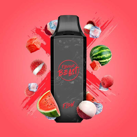 Shop Flavour Beast Flow 4000 Disposable - Lit Lychee Watermelon Iced - at Vapeshop Mania