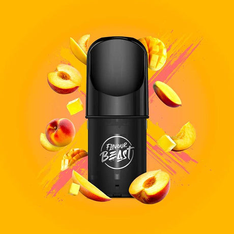 Shop Flavour Beast Pod Pack - Mad Mango Peach - at Vapeshop Mania