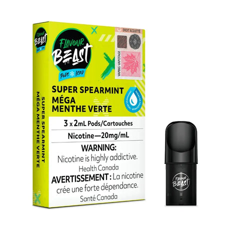 Flavour Beast Pod Pack - Super Spearmint Iced - Vapeshop Mania