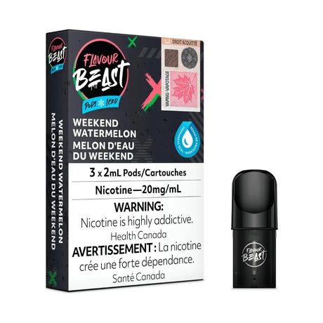 Flavour Beast Pod Pack - Weekend Watermelon Iced - Vapeshop Mania