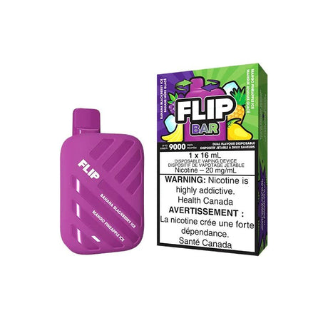 Shop Flip Bar 9000 Disposable - Banana Blackberry Ice & Mango Pineapple Ice - at Vapeshop Mania