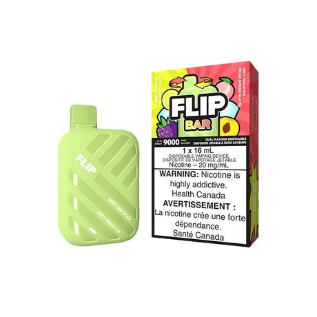 Shop Flip Bar 9000 Disposable - Berry Lemon Ice & Juicy Peach Ice - at Vapeshop Mania