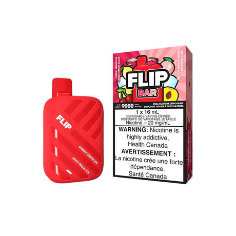Shop Flip Bar 9000 Disposable - Cherry Lemon Ice & Juice Peach Ice - at Vapeshop Mania