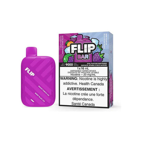 Shop Flip Bar 9000 Disposable - Grape Punch Ice & Berry Blast Ice - at Vapeshop Mania
