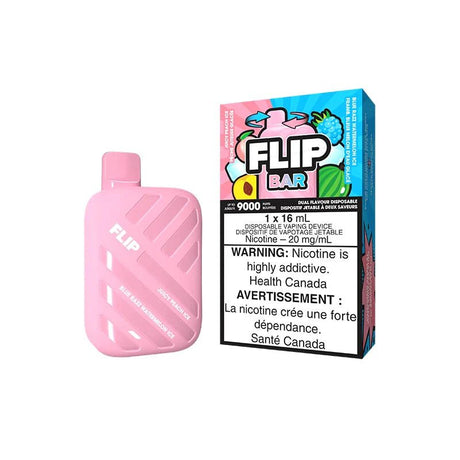 Shop Flip Bar 9000 Disposable - Juice Peach Ice & Blue Razz Watermelon Ice - at Vapeshop Mania