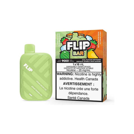 Shop Flip Bar 9000 Disposable - Straw Melon Ice & Straw Mango Ice - at Vapeshop Mania