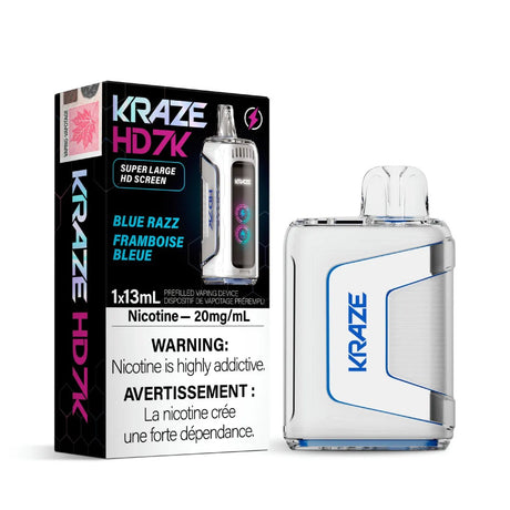 Shop Kraze HD 7000 Disposable - Blue Razz - at Vapeshop Mania