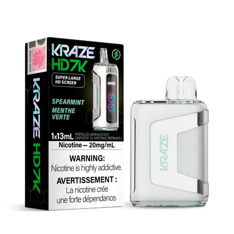 Shop Kraze HD 7000 Disposable - Spearmint - at Vapeshop Mania