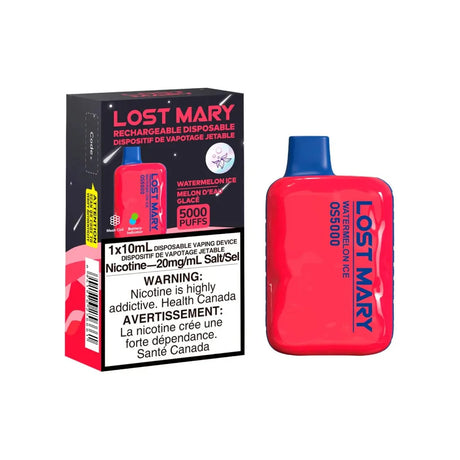 Shop Lost Mary OS5000 Disposable - Watermelon Ice - at Vapeshop Mania