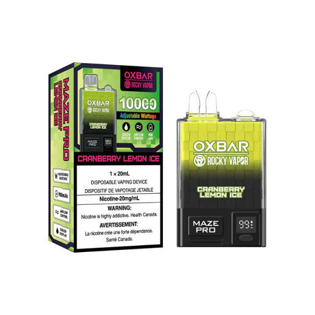 Shop OXBAR Maze Pro 10000 Disposable - Cranberry Lemon Ice - at Vapeshop Mania