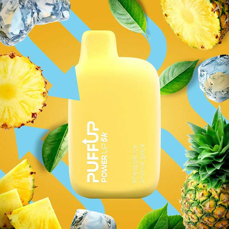 Shop PuffUP Power Up 5000 Disposable - Pineapple Iced - at Vapeshop Mania
