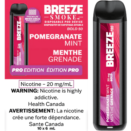 Shop Breeze Pro 2000 Disposable - Pomegranate Mint - at Vapeshop Mania