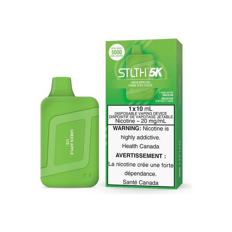 STLTH 5K Disposable - Green Apple Ice - Vapeshop Mania