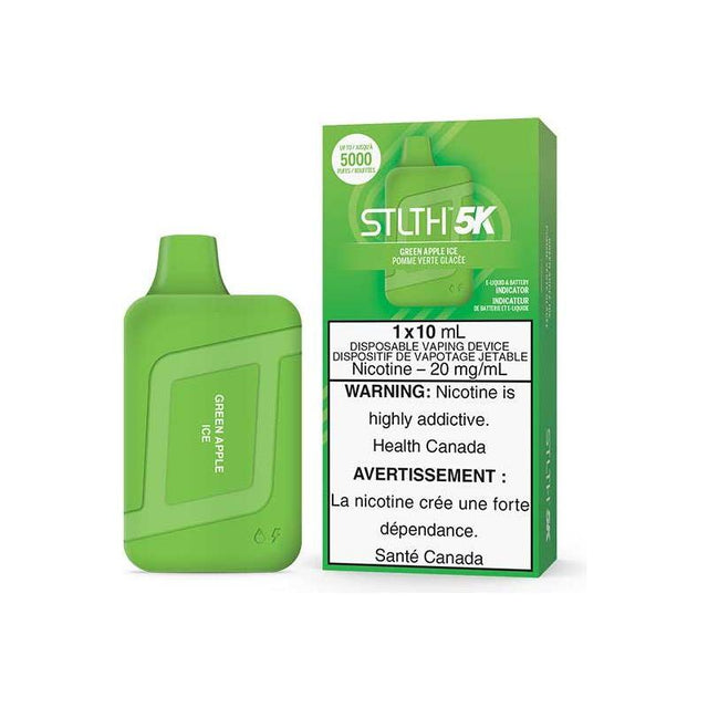 STLTH 5K Disposable - Green Apple Ice - Vapeshop Mania