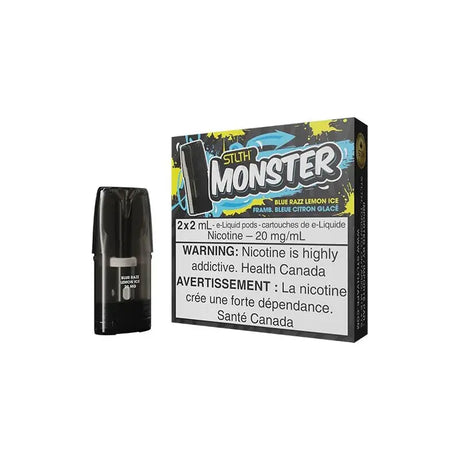 STLTH Monster Pod Pack - Blue Razz Lemon Ice - Vapeshop Mania