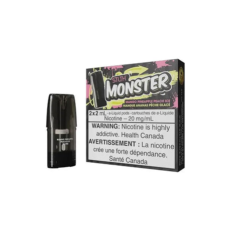 STLTH Monster Pod Pack - Mango Pineapple Peach Ice - Vapeshop Mania