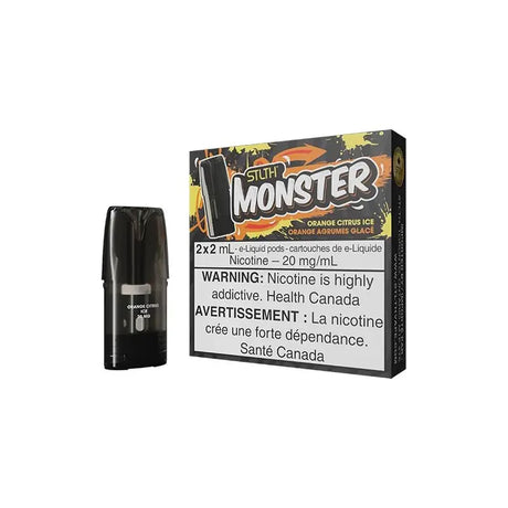 STLTH Monster Pod Pack - Orange Citrus Ice - Vapeshop Mania