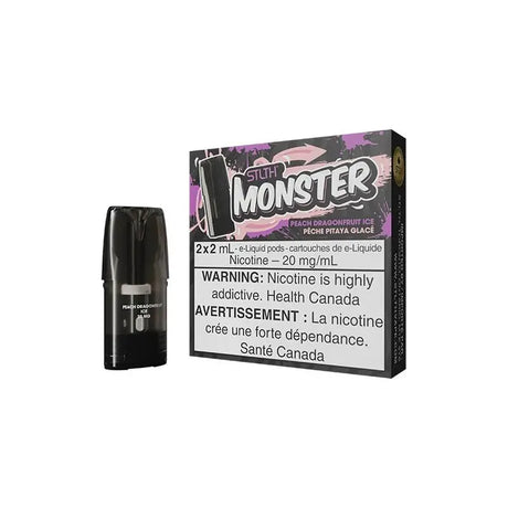 STLTH Monster Pod Pack - Peach Dragonfruit Ice - Vapeshop Mania