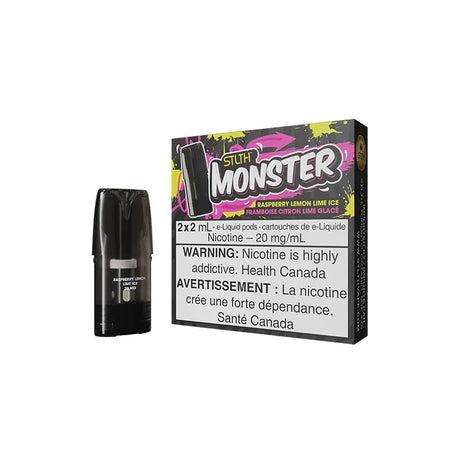 Shop STLTH Monster Pod Pack - Raspberry Lemon Lime Ice - at Vapeshop Mania