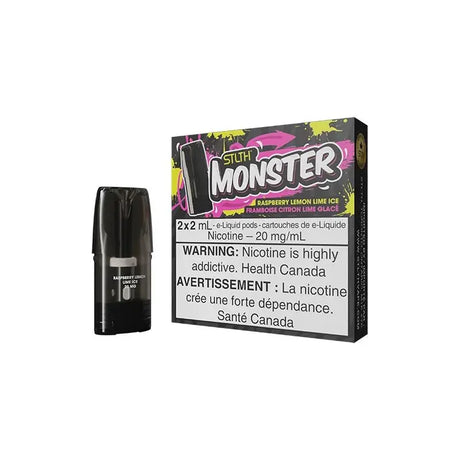 STLTH Monster Pod Pack - Raspberry Lemon Lime Ice - Vapeshop Mania