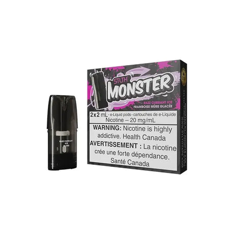 STLTH Monster Pod Pack - Razz Currant Ice - Vapeshop Mania