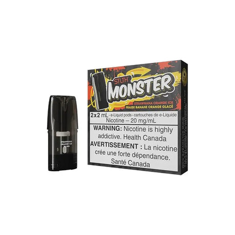 STLTH Monster Pod Pack - Strawnana Orange Ice - Vapeshop Mania