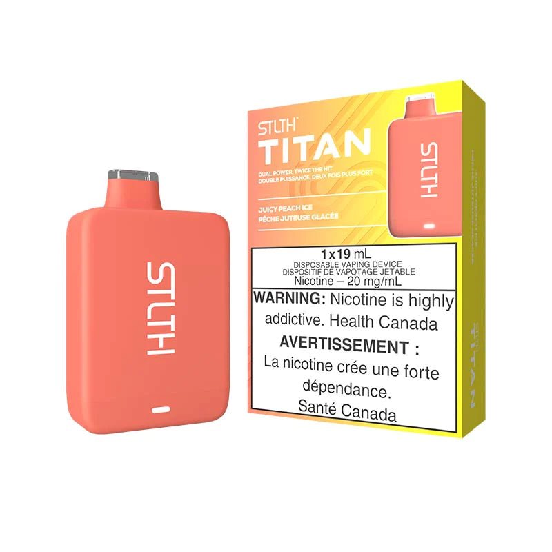 Shop STLTH Titan 10K Disposable - Juicy Peach Ice - at Vapeshop Mania