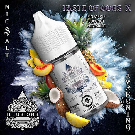 Shop Taste of Gods X by Illusions Nic Salts Juice - at Vapeshop Mania