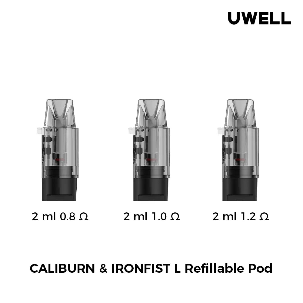 Shop Uwell Caliburn & Ironfist L Replacement Pods 2/PK [CRC Version] - at Vapeshop Mania